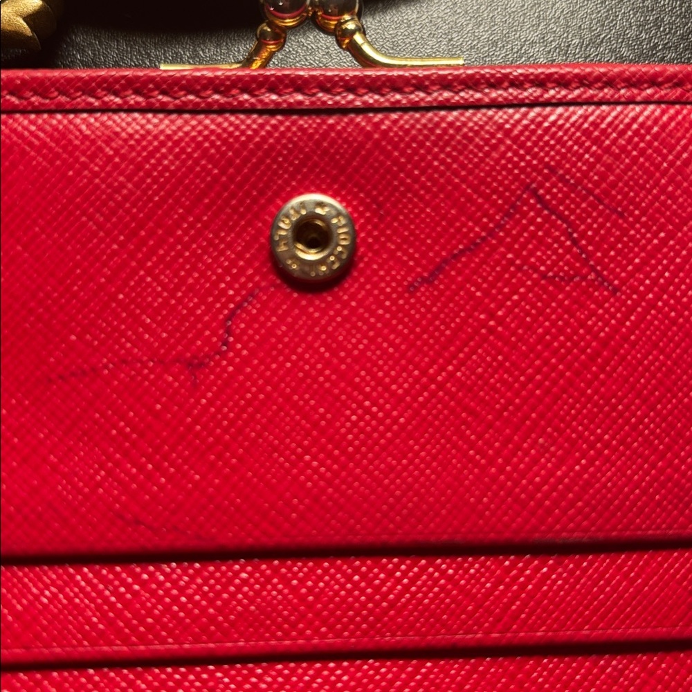 Sonia Rykiel Scarlet Card Holder used quiet luxury classic - Picture 5 of 12